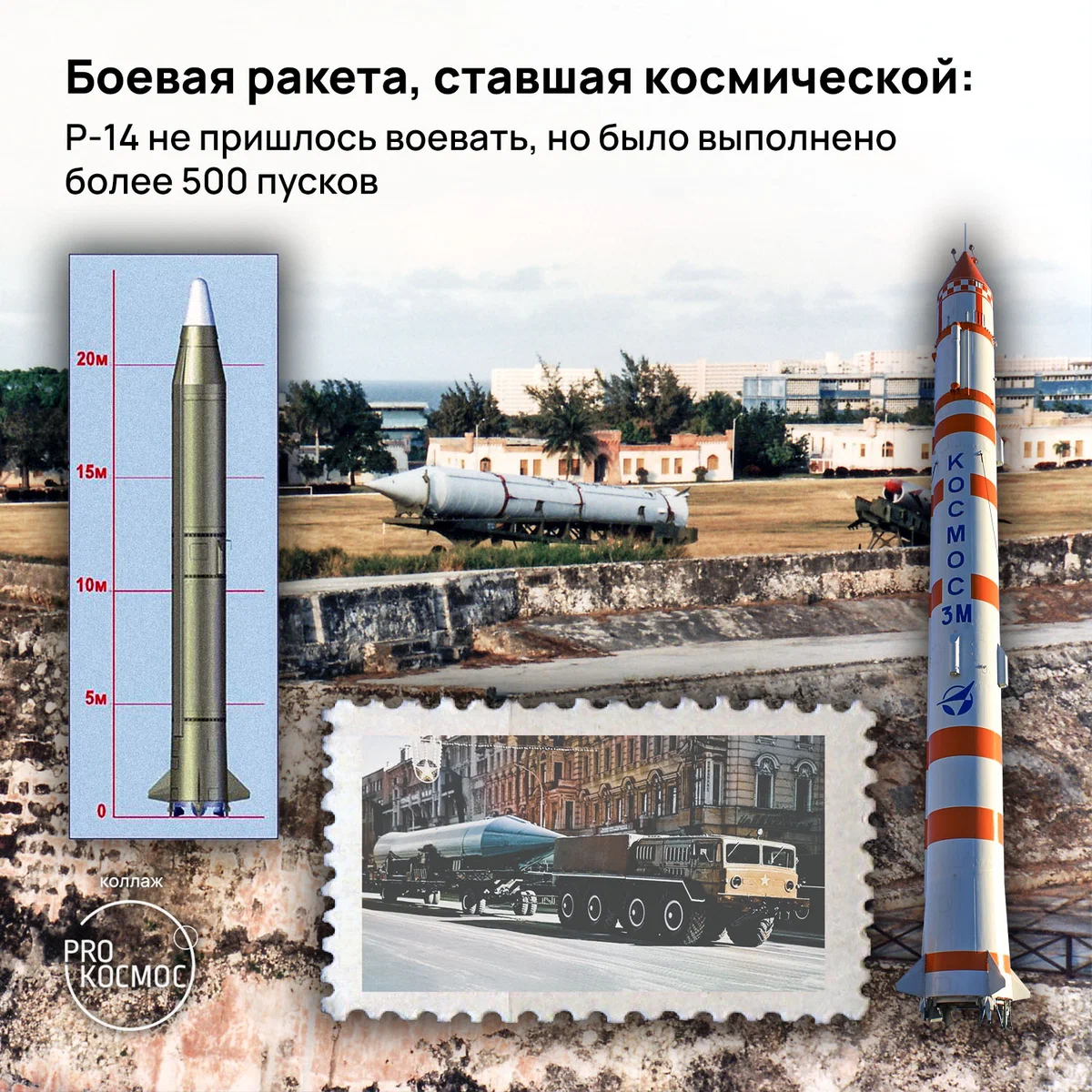 Боевая ракета, ставшая космической: Р-14 не пришлось воевать, но было выполнено более 500 пусков height=1200px width=1200px