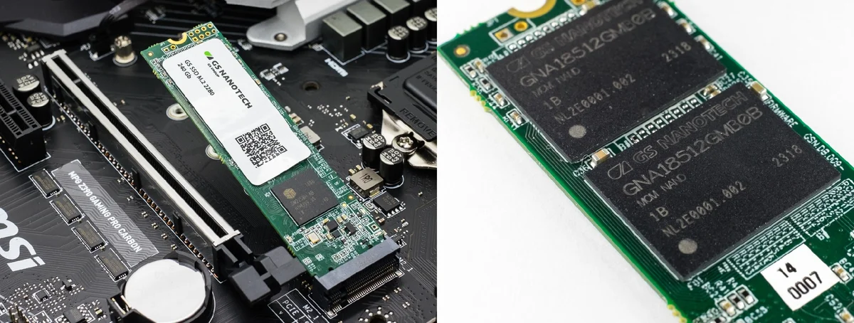 Отечественный SSD накопитель стандарта M.2 от GS Nanotech./ Источник фото: Яндекс.Картинки