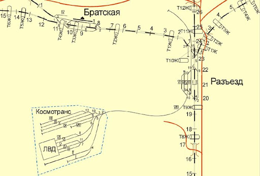 Карта байконура с номерами площадок