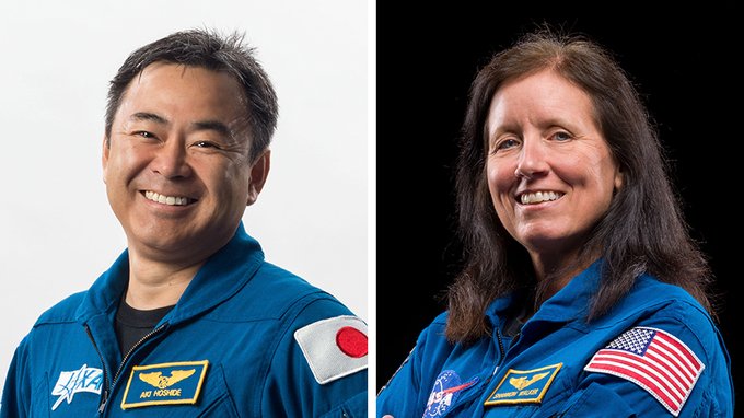 .@NASA astronaut Shannon Walker hands over station command to Akihiko Hoshide from @JAXA_en today at 1:25pm ET live on NASA TV. https://www.nasa.gov/live