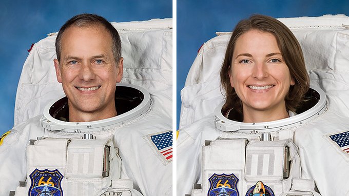 Astronaut portraits of Tom Marshburn and Kayla Barron