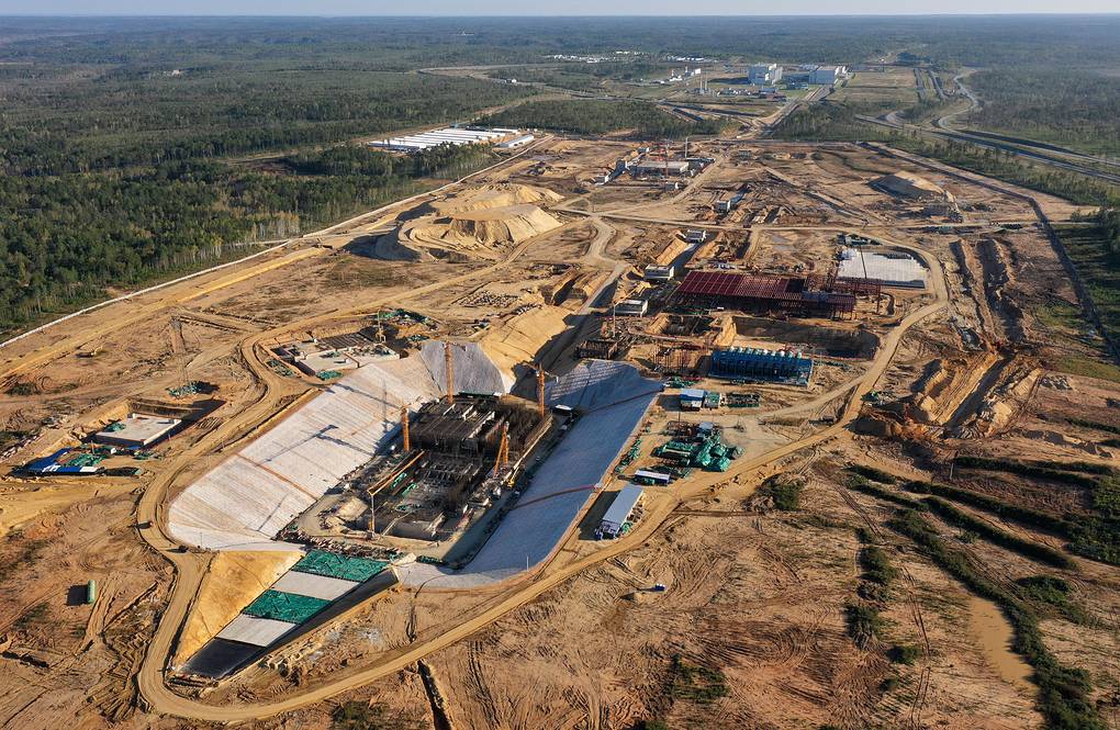 Cтроящийся стартовый комплекс космодрома Восточный, 2020 год Александр Рюмин/ТАСС