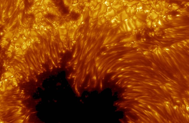 Одно из лучших изображений солнечного пятна, полученное шведским солнечным телескопом на Тенерифе. Источник изображения: Европейская южная обсерватория