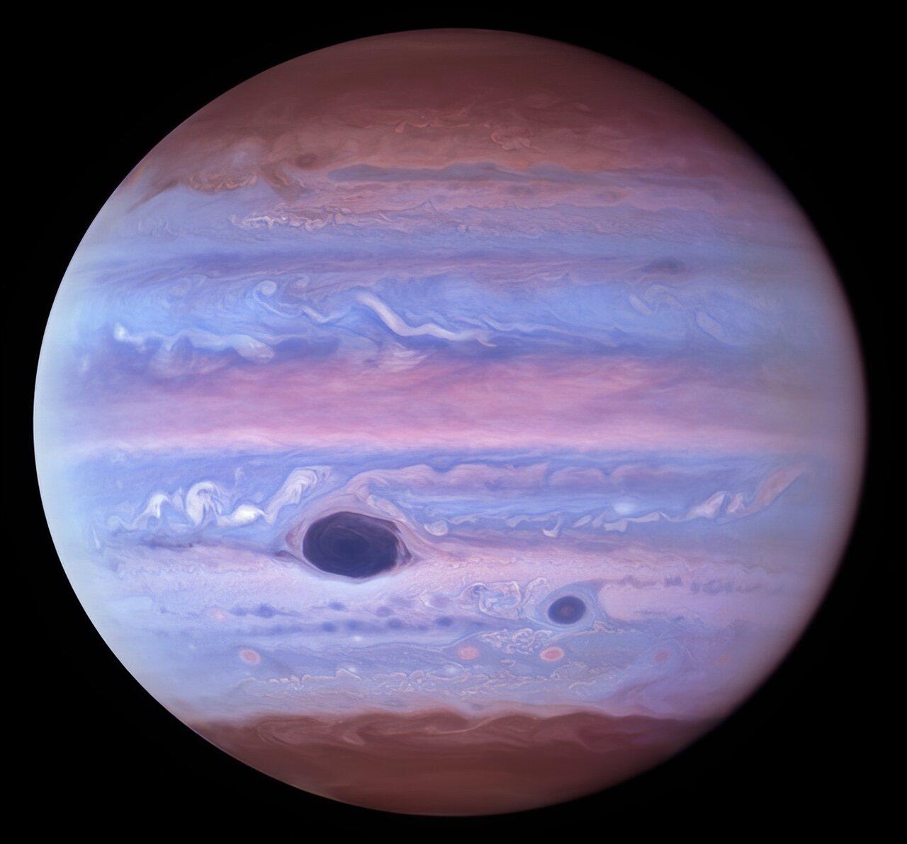 Юпитер в ультрафиолетовом спектре