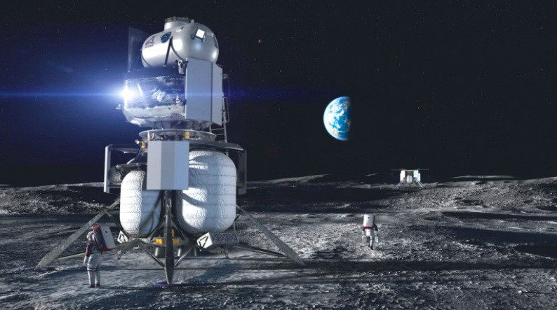 Лунный посадочный корабль, разрабатываемый компанией Blue Origin. NASA