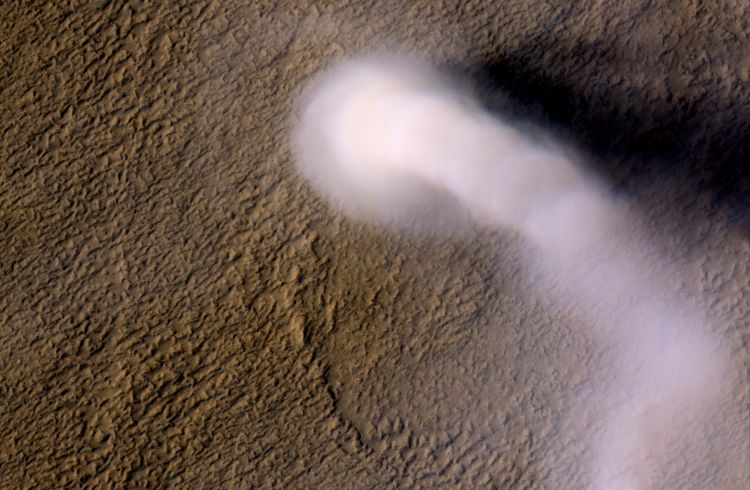 Гигантские смерчи на Марсе