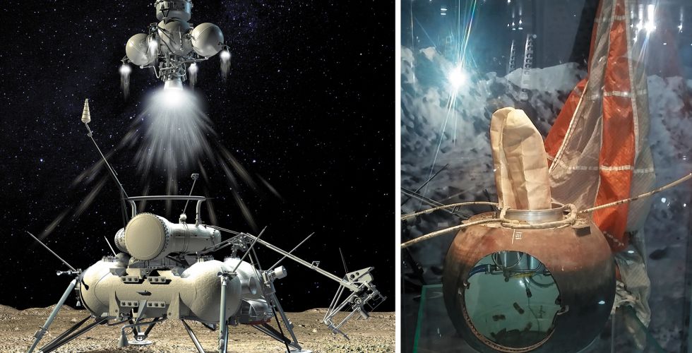 Последний аппарат советской лунной программы «Луна-24». Зонды «Луна-16», -20 и -24 доставили на Землю образцы лунного грунта