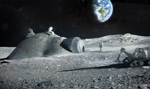 Так может выглядеть первая лунная база
