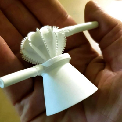 Модель керамической турбины из керамики сложной формы.