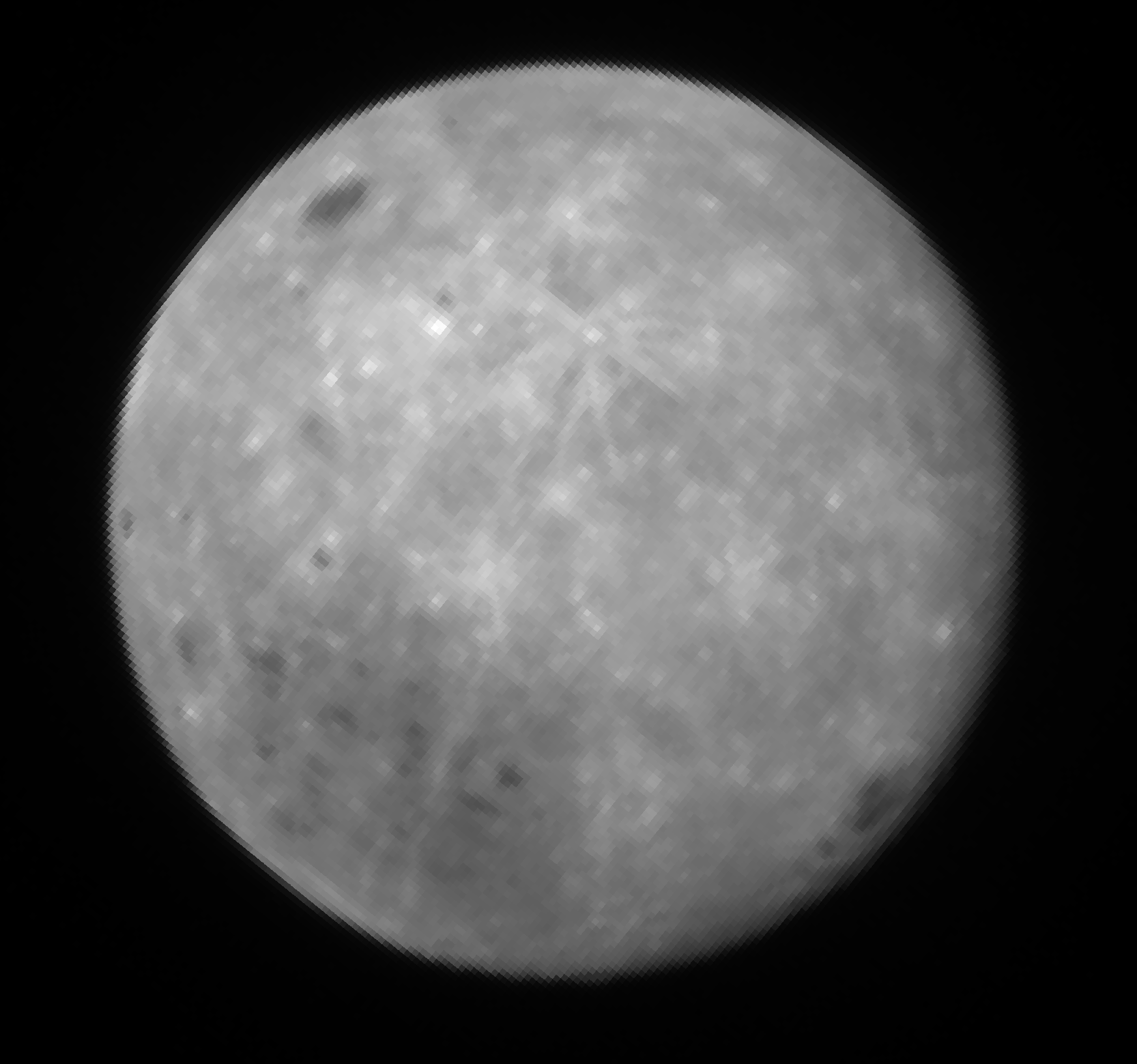 Снимок Луны, полученный камерой LUTI.