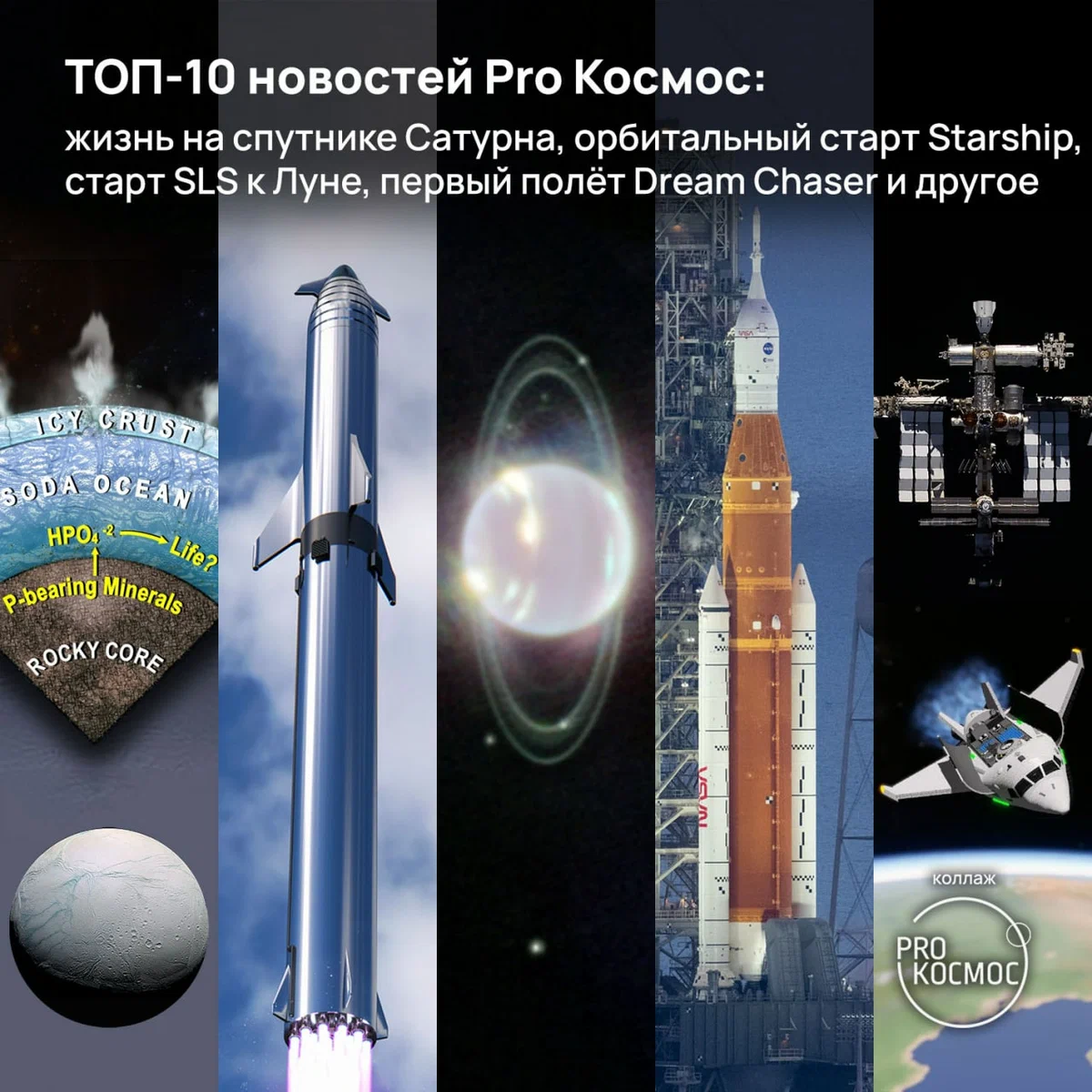ТОП-10 новостей Pro Космос: height=1200px width=1200px