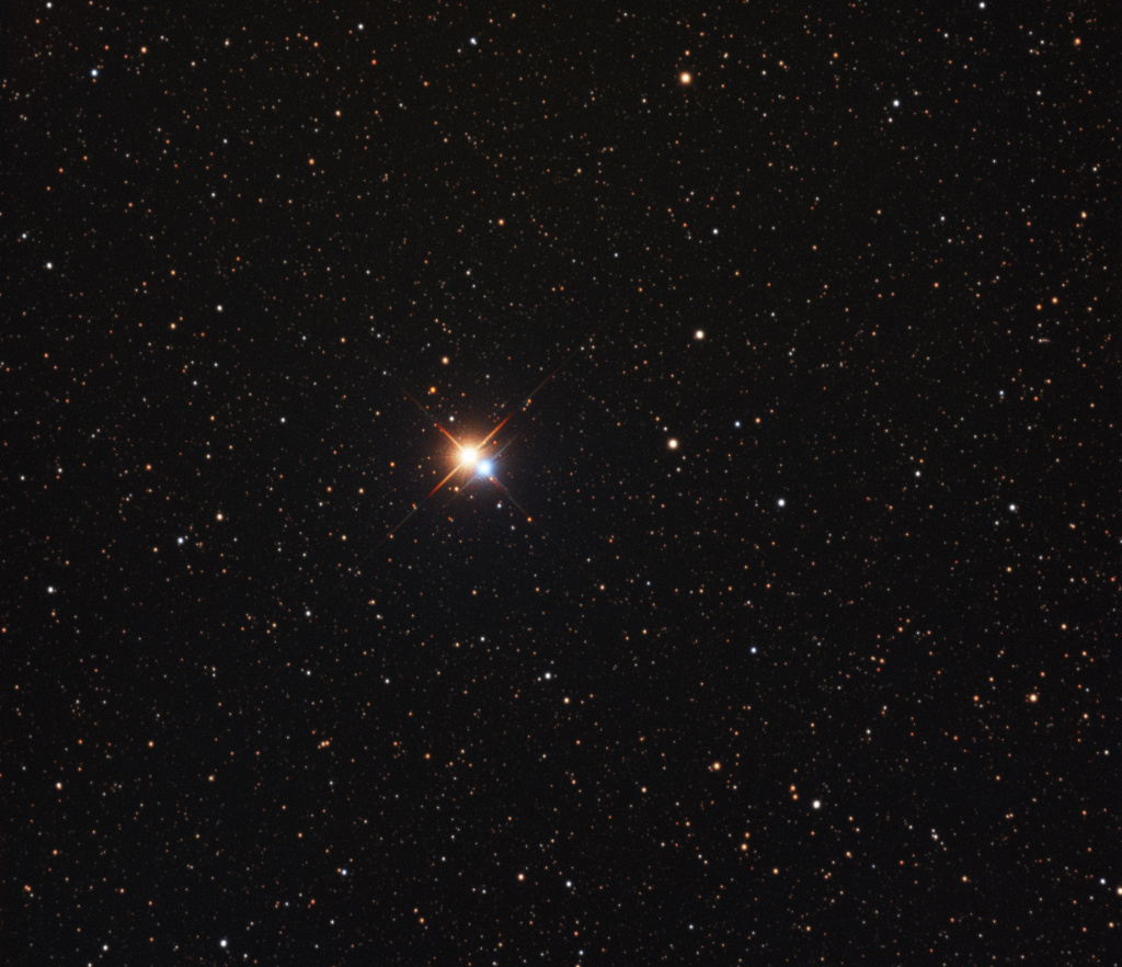 Albireo. Double star in Cygnus