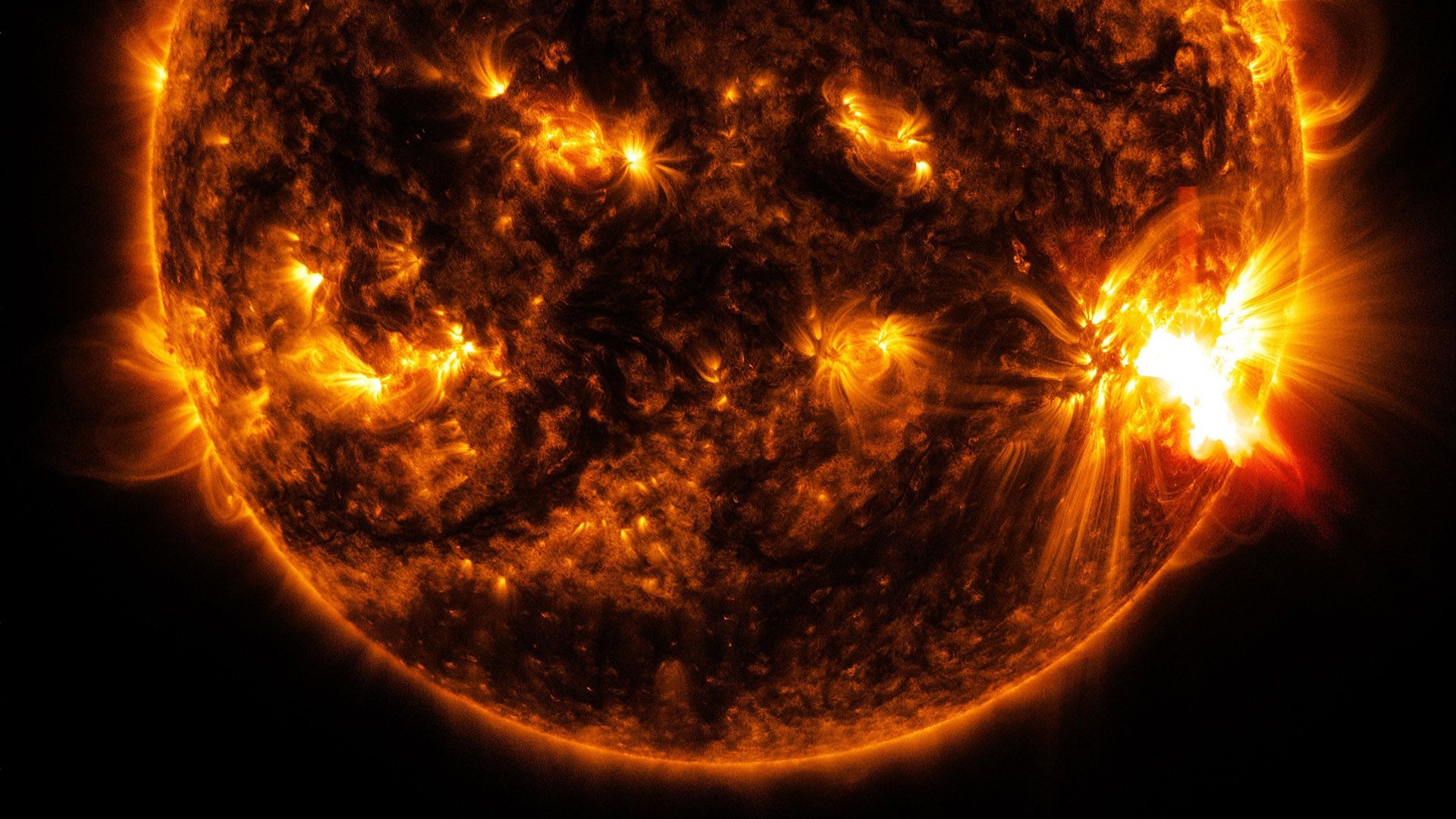 Видео с эффектным выбросом плазмы на Солнце вызвало ажиотаж в Сети