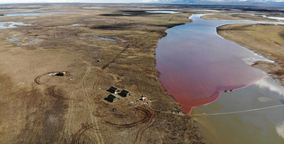 Разлив нефтепродуктов ТЭЦ-3 «Норникеля» в 2020 г.