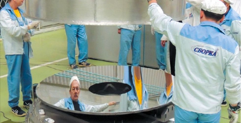 Главное зеркало телескопа на входном контроле