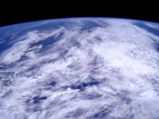 Фото Земли, принятое с «Геоскана-Эдельвейса» радиолюбителем