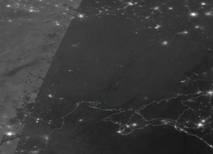 Спутниковый снимок NASA Украины из космоса