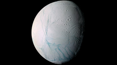 Спутник Сатурна — Энцелад, иллюстрация