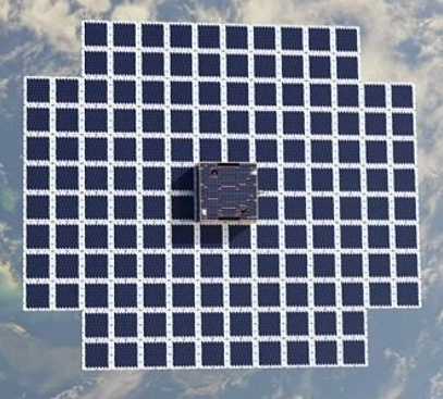 Blue Walker 3 cо стороны солнечной батареи.