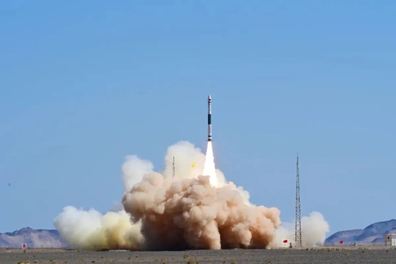 Запуск ракеты Kuaizhou-1A с космодрома Цзюцюань 9 июня (UTC) 2023 года с экспериментальным наращиваемым спутником связи Longjiang-3. (Фото: Ourspace)