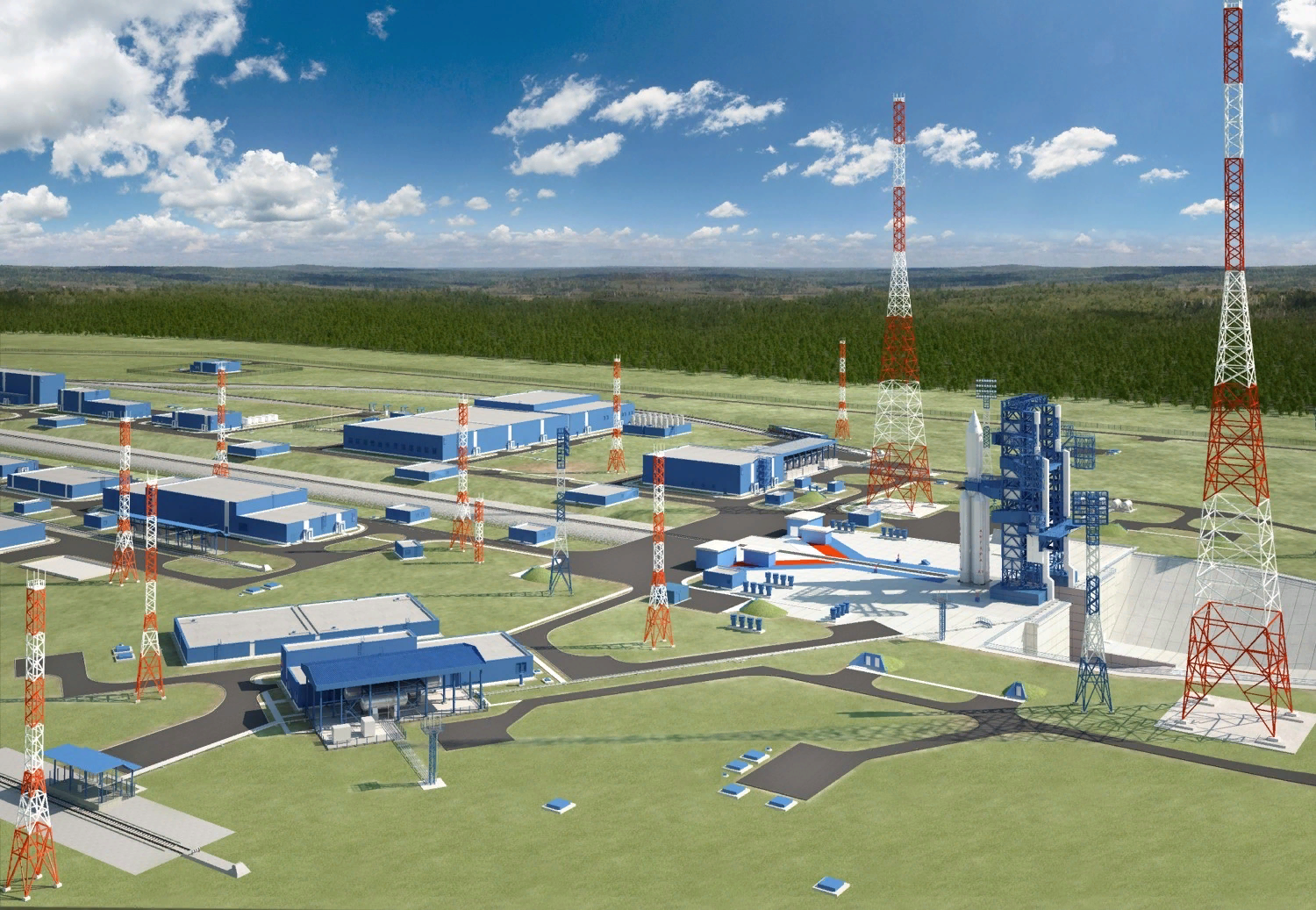 Космодром на территории европейского севера. Инфраструктура космодрома Плесецк. Космодром Восточный стартовый комплекс Ангара. Инфраструктура космодрома Плесецк 2022. Космодром Восточный Аэропортовый комплекс.