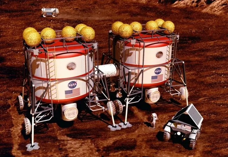 Концепция базовой инфраструктуры на Марсе | NASA