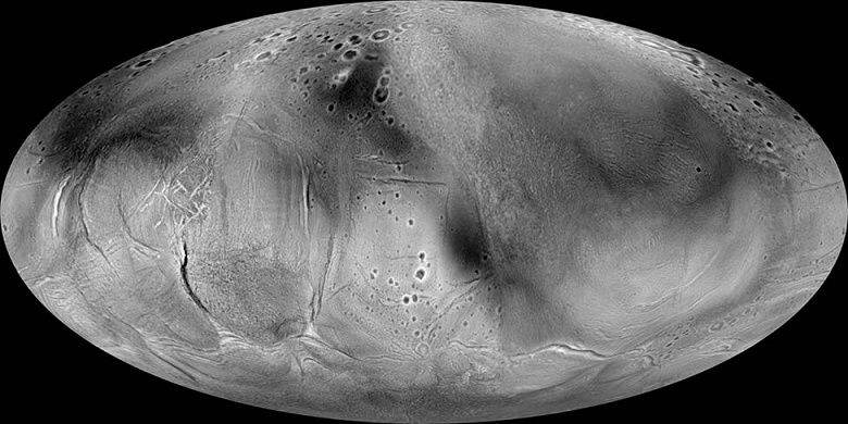 Первая полная карта Энцелада раскрывает странные искажения и особенности топографии ледяной луны Сатурна