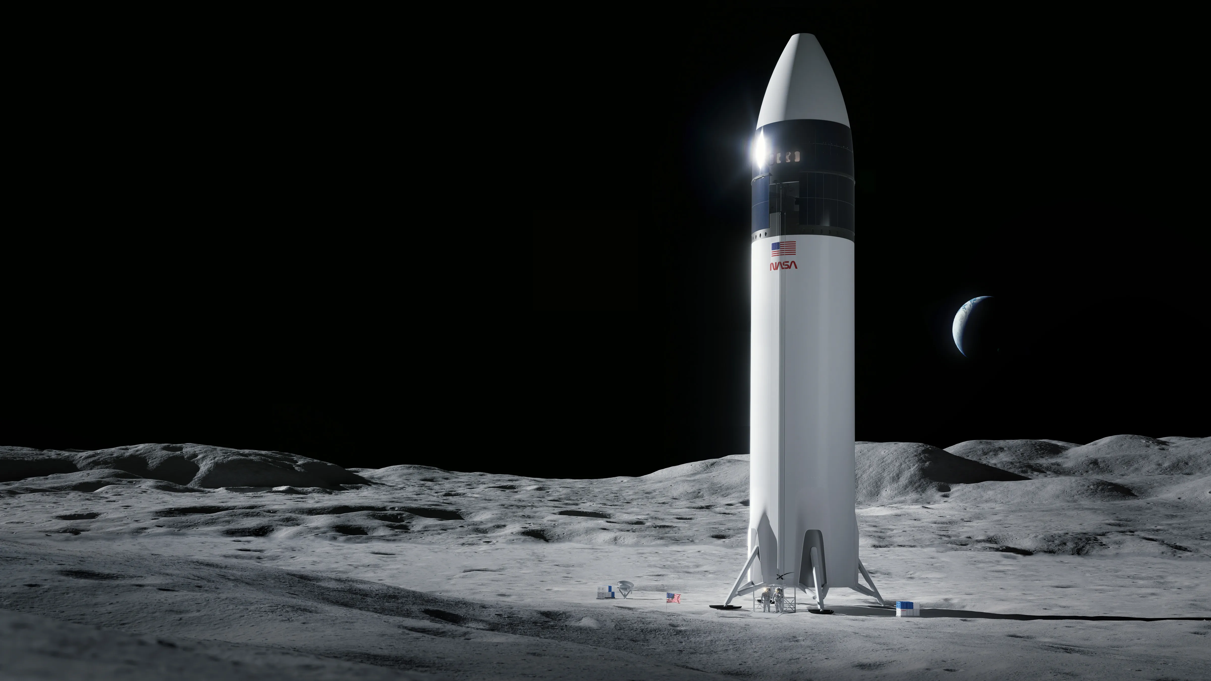 21 февраля 2024 года лунный. Ракета SPACEX Starship. SPACEX Starship Lunar.
