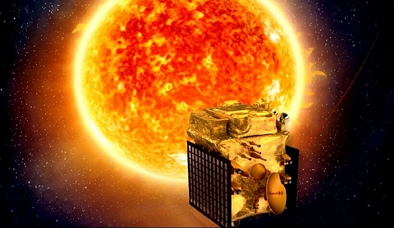 Aditya-L1 в космосе, иллюстрация. Credit: ISRO. height=452px width=780px