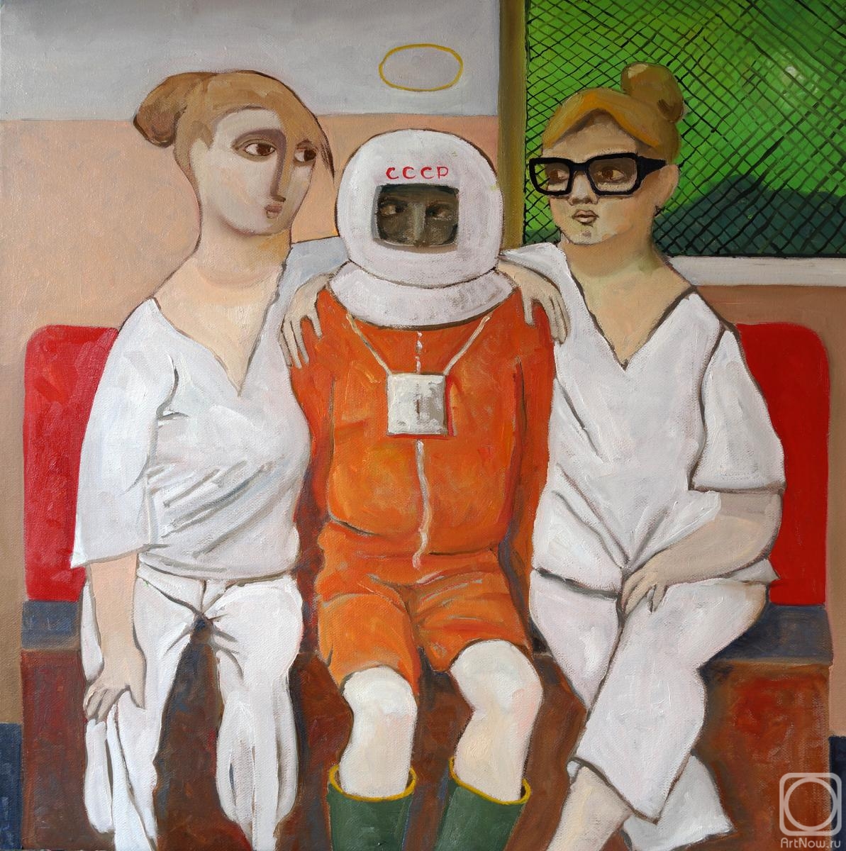 Картина маслом на холсте. Вознесенский Алексей. Любимый пациент