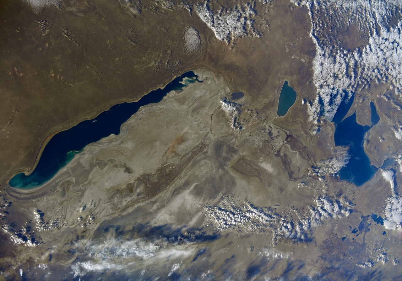 Аральское море 2022 со спутника