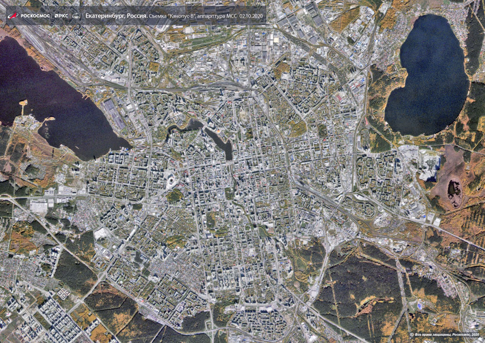 Фото со снимка со спутника в реальном времени