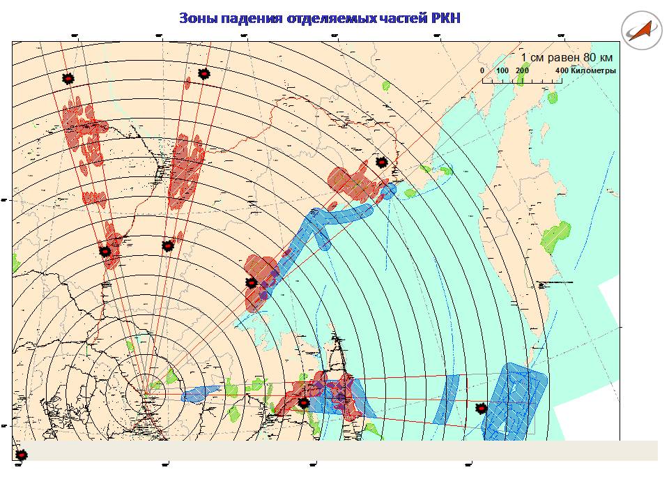 Траектория запуска ракеты